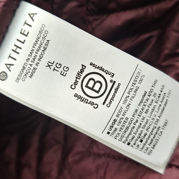 Athleta Cozy Sherpa Snap Sweatshirt Size XL Burgundy - Picture 2 of 12